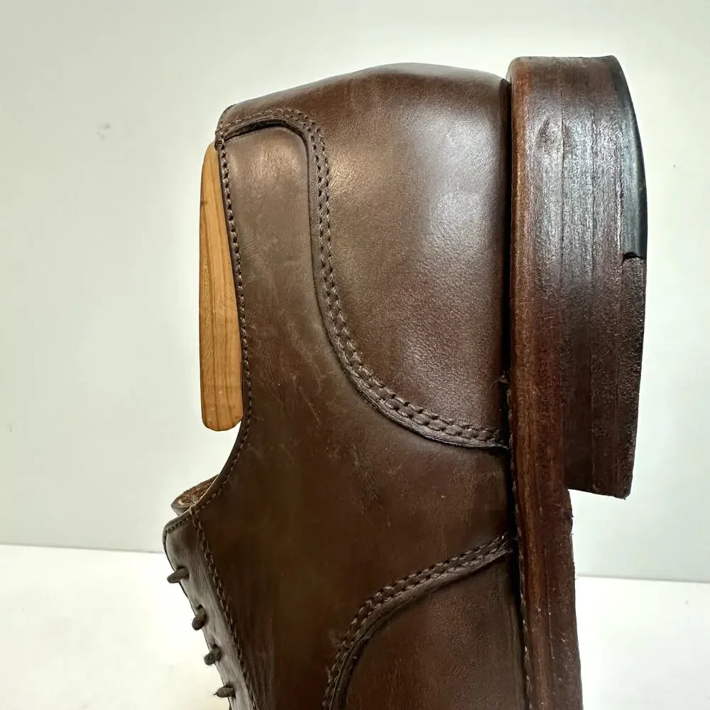 VGUC Rancourt & Co. x Cole Haan Split Toe Derby Brown Calf Made Maine USA 8.5 D